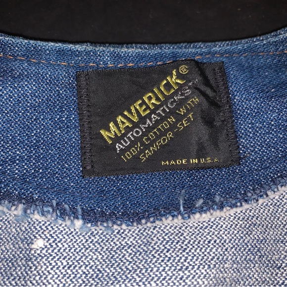 v i n t a g e :: Maverick Classic Western Buttoned Denim Vest - Picture 6 of 13